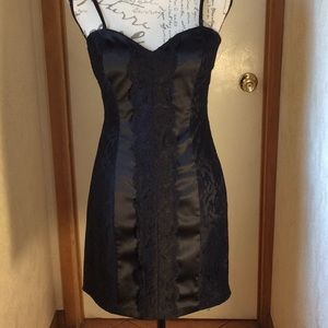 LA. BELLE  black dress Polyester. Spandex Vintage